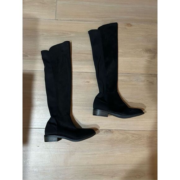 Black Rebel by Zigi Over the Knee Stretch Boots 7 - Picture 1 of 5